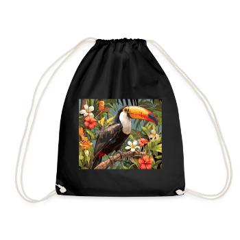 Toucans Toucan - Drawstring Bag - black - Front