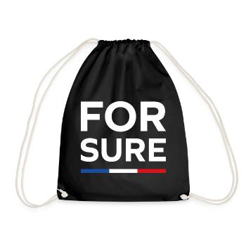 For sure, - Sac de sport léger - noir - Devant