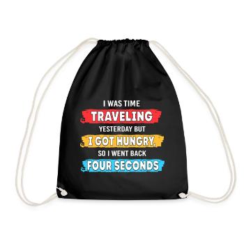 Voyage dans le temps - Sac de sport léger - noir - Devant