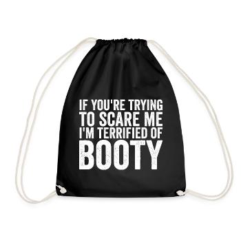 Si tu essaies de me faire peur : j’ai p - Sac de sport léger - noir - Devant