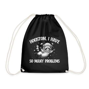 Houston, j’ai tellement de problèmes - Sac de sport léger - noir - Devant