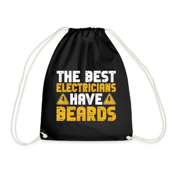 Les meilleurs électriciens ont des barbes d’artisans - Sac de sport léger - noir - Devant
