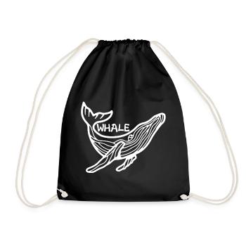 Le géant des océans (blanc) - Sac de sport léger - noir - Devant