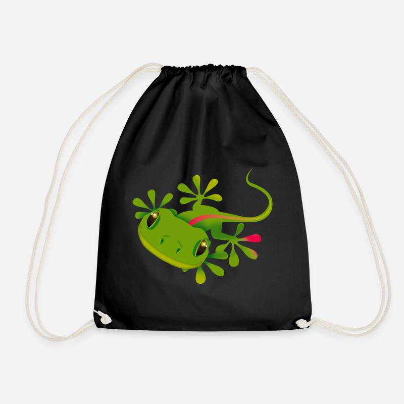 gecko - Turnbeutel - Schwarz