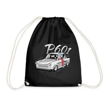  601 - Drawstring Bag - black - Front