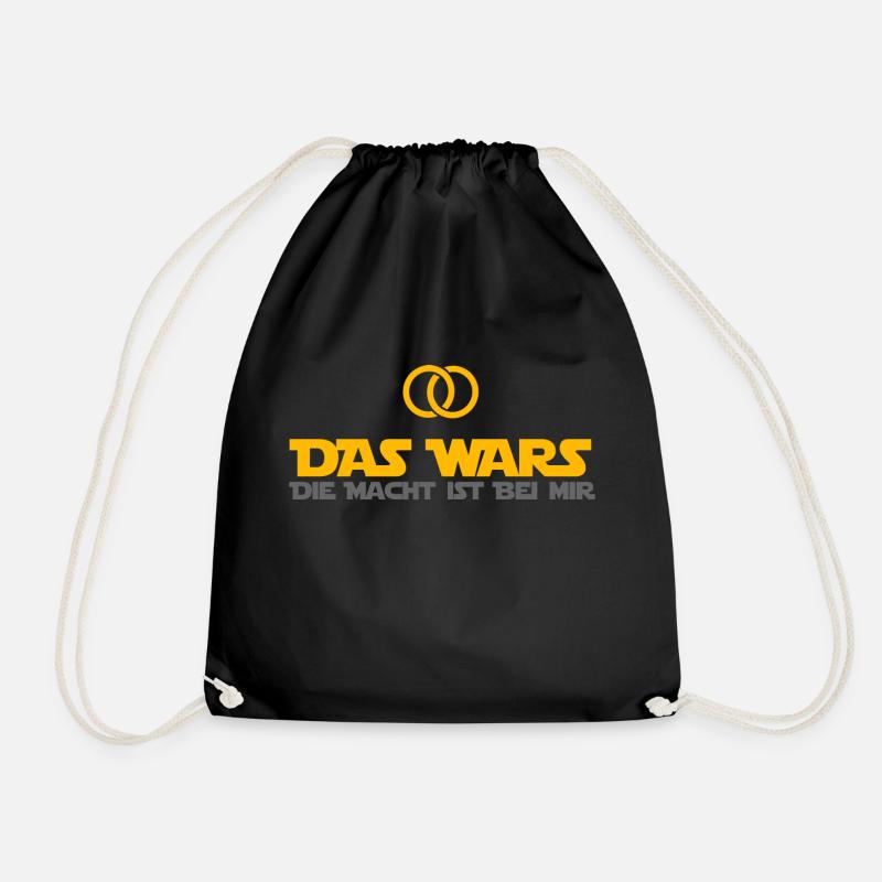 DAS WARS - Hochzeitsfeier Heiraten JGA Geschenk - Turnbeutel - Schwarz
