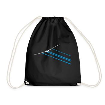 Cadeau de planeur pilote de planeur Pilot flying - Sac de sport léger - noir - Devant