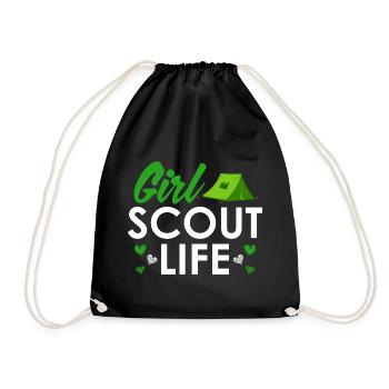 Girl Scout Life - Scout Girl Scouts - Drawstring Bag - black - Front
