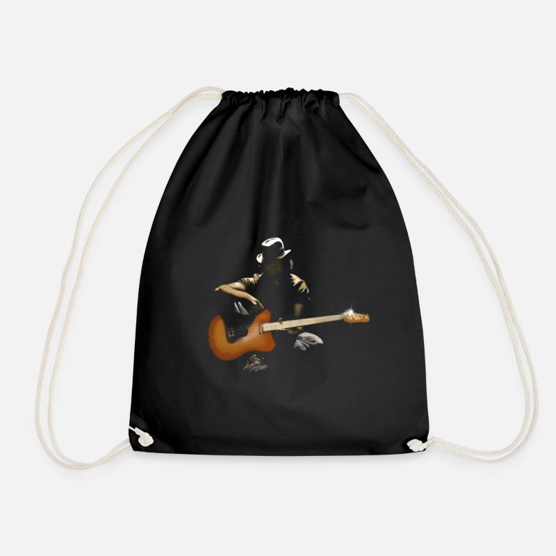 Guitarist - Drawstring Bag - black
