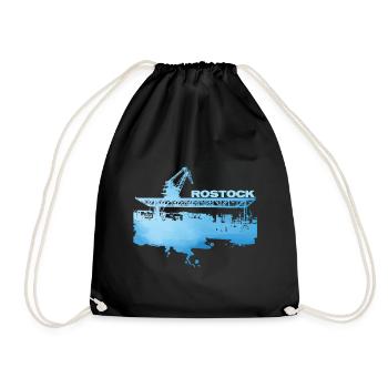 Rostock City Harbour - Drawstring Bag - black - Front