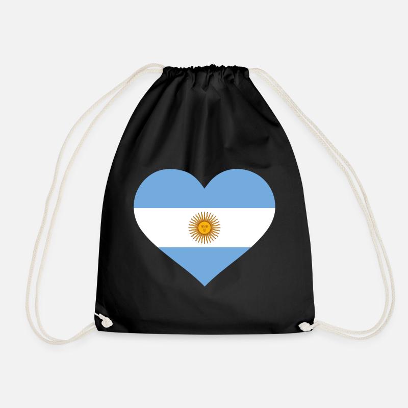 Argentinien - Turnbeutel - Schwarz