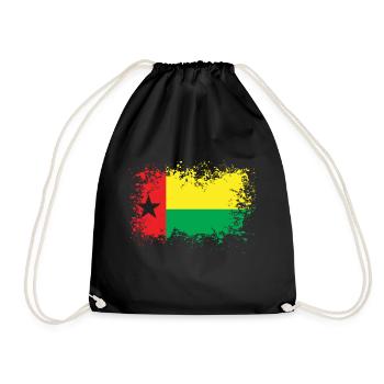 Guinea-Bissau guinea bissau gift idea - Drawstring Bag - black - Front