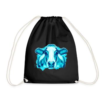 Cow cows - Drawstring Bag - black - Front