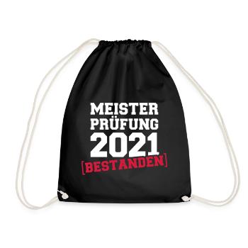 Meister 2021 - Turnbeutel - Schwarz - Vorne