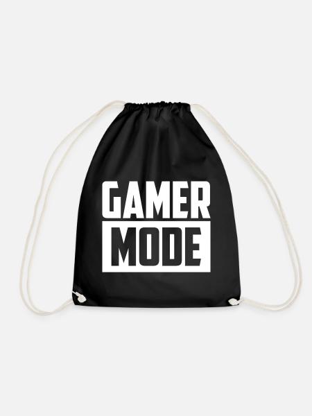 GAMER MODE! Geschenkidee - Turnbeutel - Schwarz