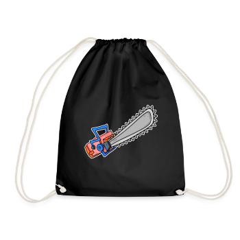 Tronçonneuse - Sac de sport léger - noir - Devant