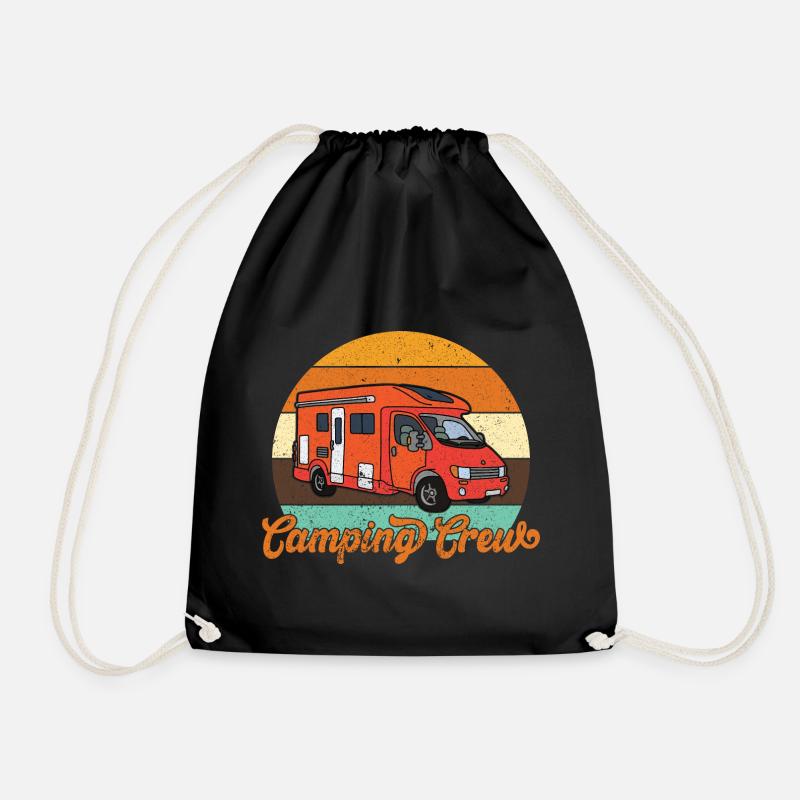 Wohnmobil Camping - Turnbeutel - Schwarz