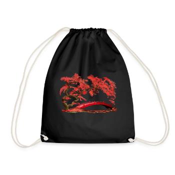 Brücke - Drawstring Bag - black - Front