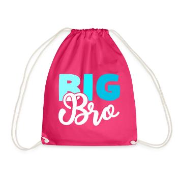 BIG BRO Bruder - Turnbeutel - Fuchsia - Vorne