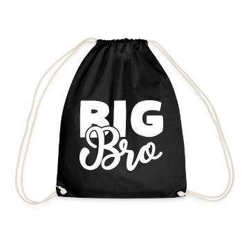 Big Bro - Drawstring Bag - black - Front