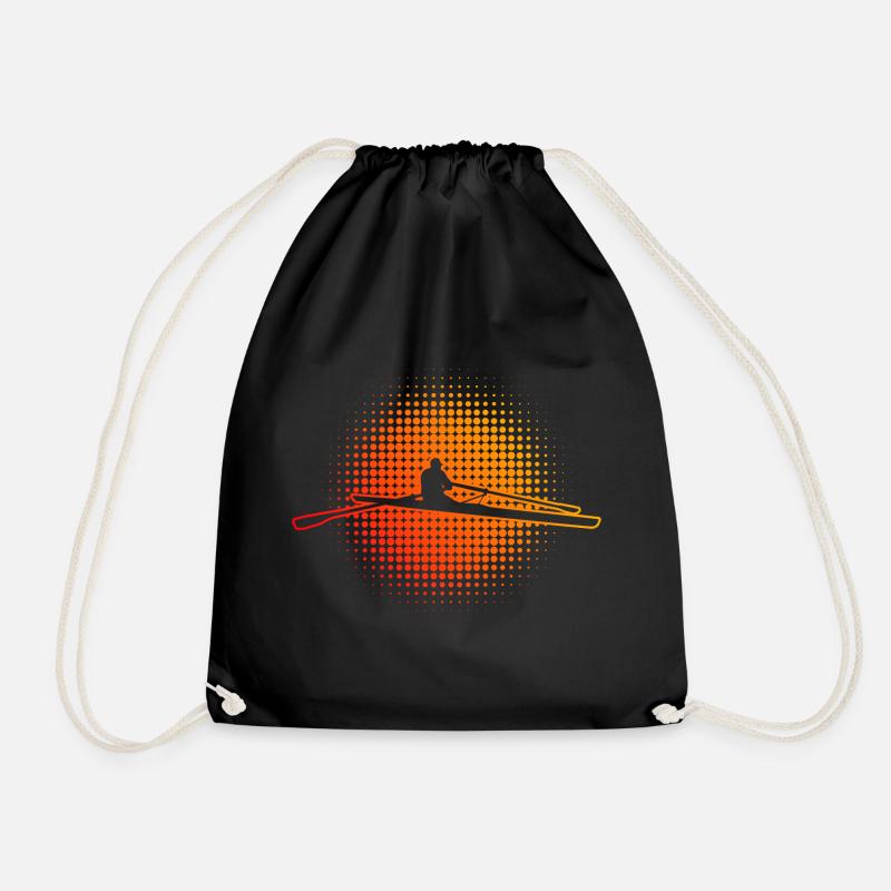Damen Rowing Ruderer Herren Rudern - Turnbeutel - Schwarz