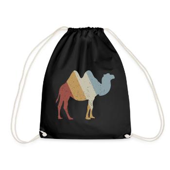 Camel Retro Style Vintage - Sac de sport léger - noir - Devant