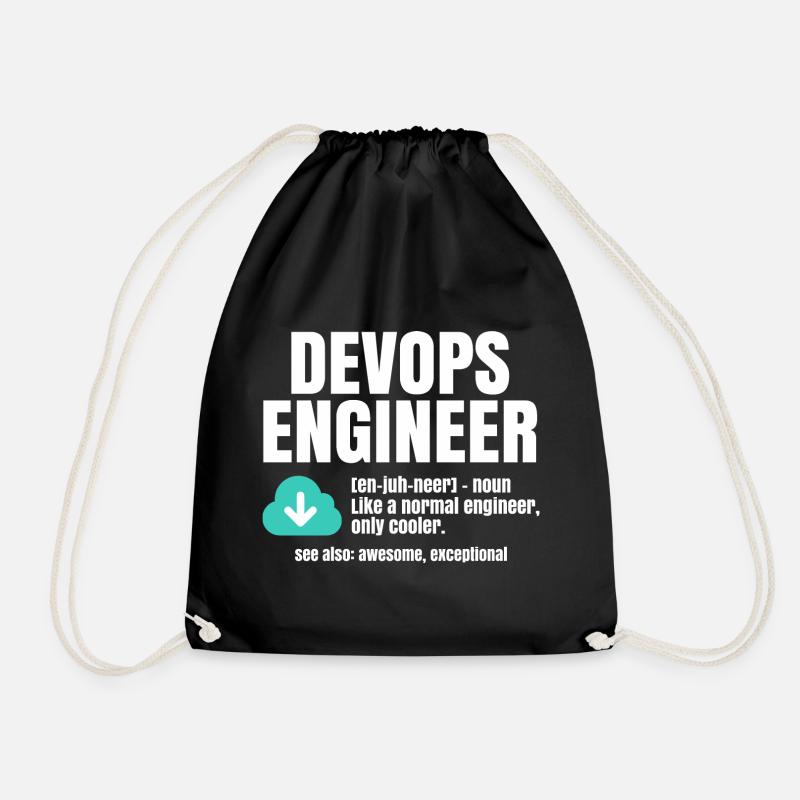 Devops-Ingenieur - Turnbeutel - Schwarz