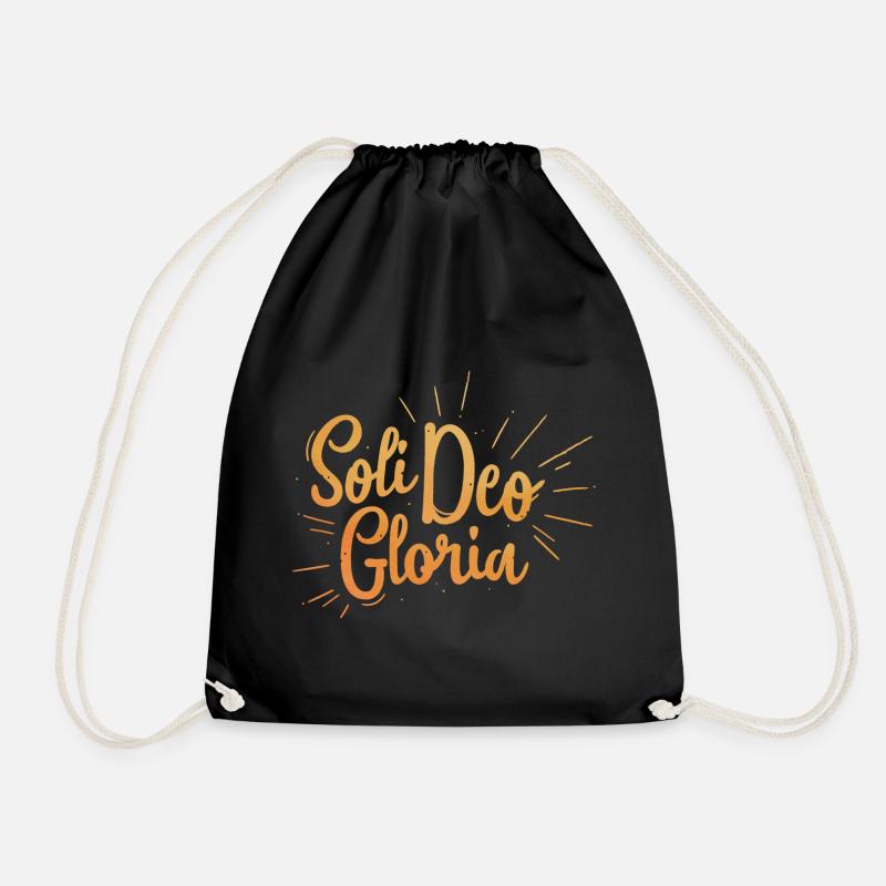 Soli Deo Gloria - Turnbeutel - Schwarz