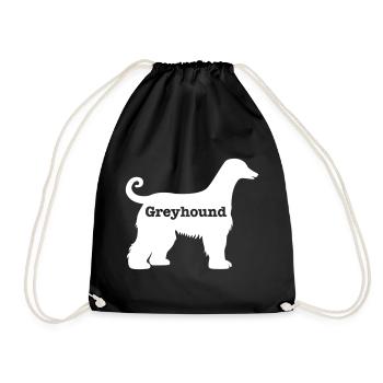 Greyhound - Drawstring Bag - black - Front