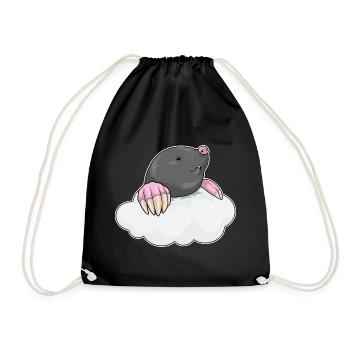 Nuages de taupes - Sac de sport léger - noir - Devant