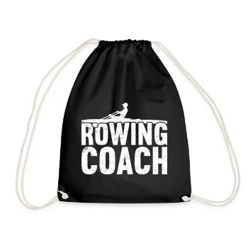 Aviron Bateau à rames Rameur - Sac de sport léger - noir - Devant