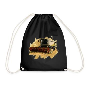 Lexion 550 Combine Harvester - Drawstring Bag - black - Front