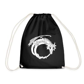 L'anneau du dragon blanc - Sac de sport léger - noir - Devant