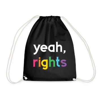 Mois de la fierté LGBT - oui, les droits - Sac de sport léger - noir - Devant