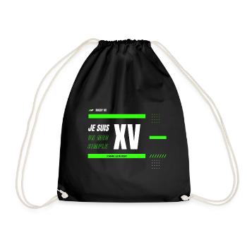 Rugby XV Je suis un mec simple - Sac de sport léger - noir - Devant