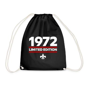 1972 Limited Edition - Drawstring Bag - black - Front