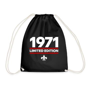 1971 Limited Edition - Drawstring Bag - black - Front