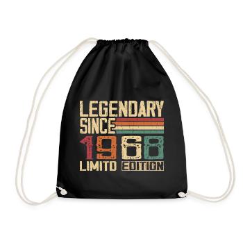 Original 1968 Vintage Cadeau D’anniversaire 1968 - Sac de sport léger - noir - Devant