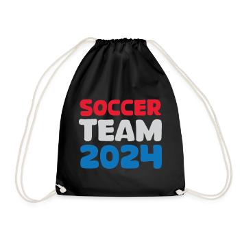 Netherlands soccer team 2024 Soccer Fan Icon Logo - Drawstring Bag - black - Front