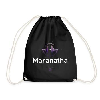 Maranatha Worship Wave - Drawstring Bag - black - Front