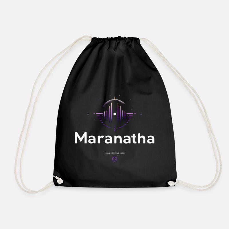 Maranatha Lobpreis Welle - Turnbeutel - Schwarz