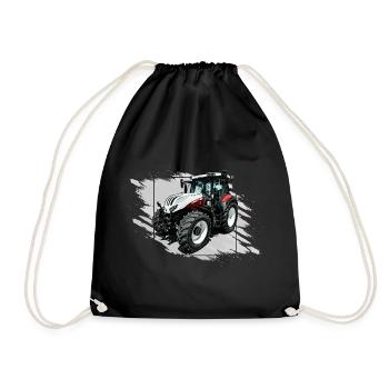 Tracteur Steyr Blanc - Sac de sport léger - noir - Devant