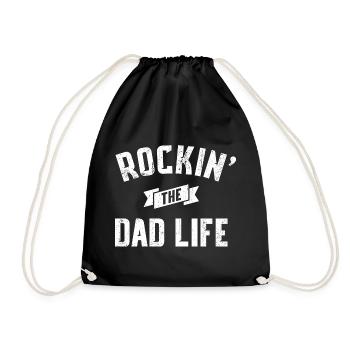 Rockin' Dad Life - Drawstring Bag - black - Front