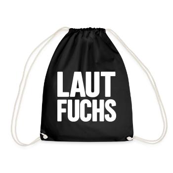 LAUTFUCHS - Turnbeutel - Schwarz - Vorne