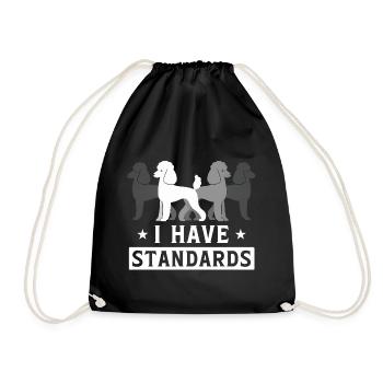 Motif familial de races de chiens - Sac de sport léger - noir - Devant