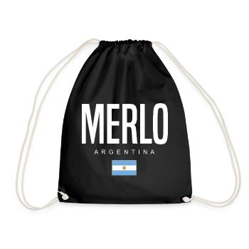 Merlo Argentina Argentinian - Drawstring Bag - black - Front