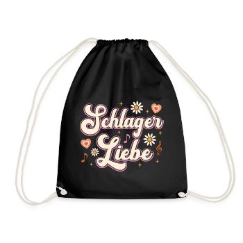 Schlager Love Schlager Party Team - Drawstring Bag - black - Front