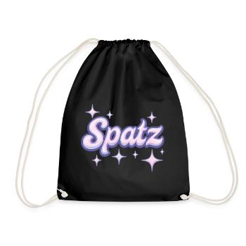 Spatz / Y2K Design - Turnbeutel - Schwarz - Vorne