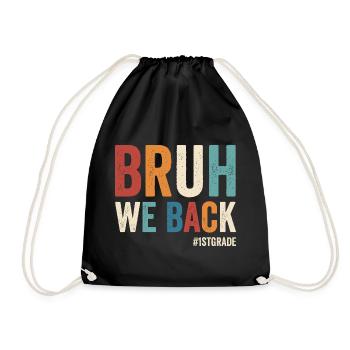 Frère, nous sommes de retour en 1ère année, en première année - Sac de sport léger - noir - Devant