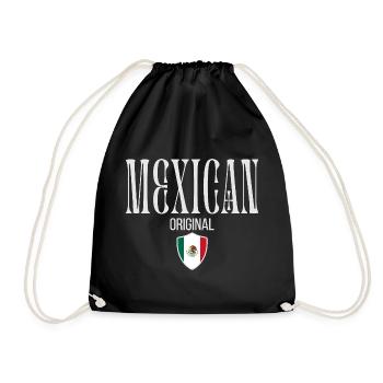 Original from Mexico, I love Mexico - Drawstring Bag - black - Front